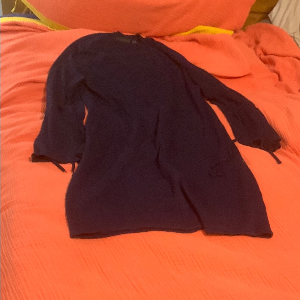 Nina Leonard Navy Blue Dress
